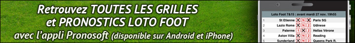 Appli Pronosoft iPhone et Android