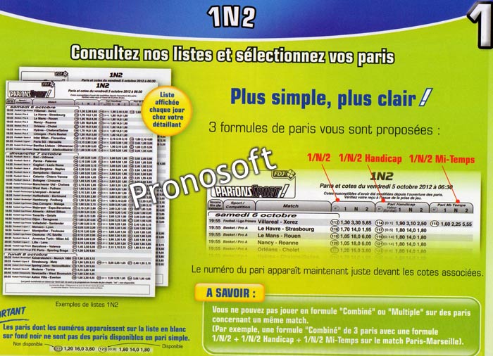 liste des rencontre parions sport