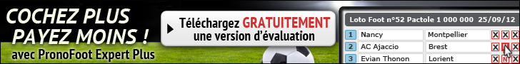 Logiciel Loto Foot PronoFoot Expert Plus