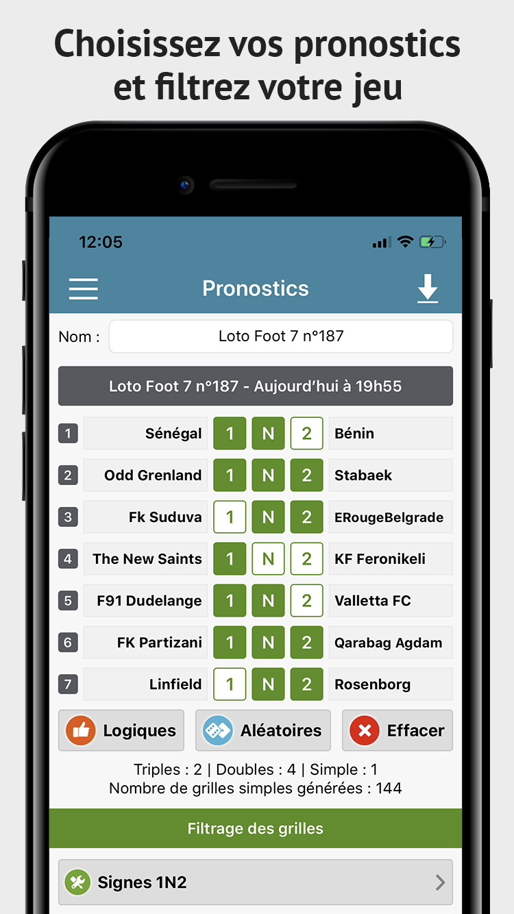 Appli PronoFoot 1N2