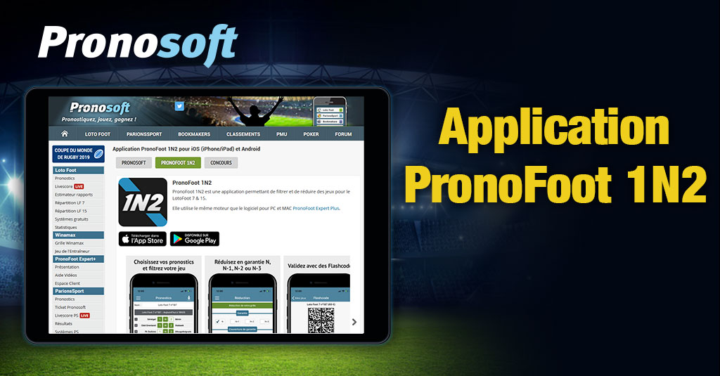 Appli PronoFoot 1N2 Loto Foot