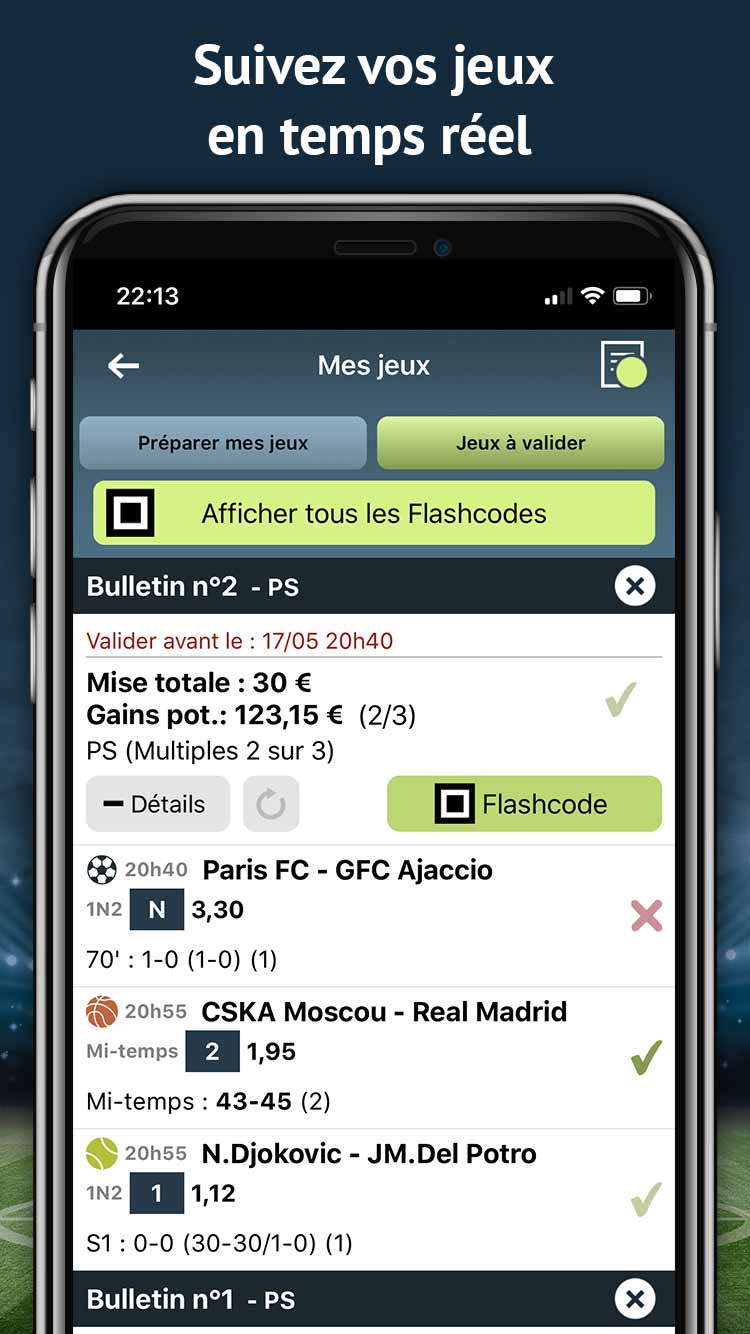 Appli Pronosoft Parions Sport