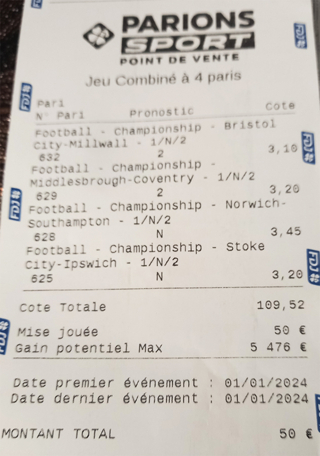 Top Tickets Gagnants Les plus gros tickets PS