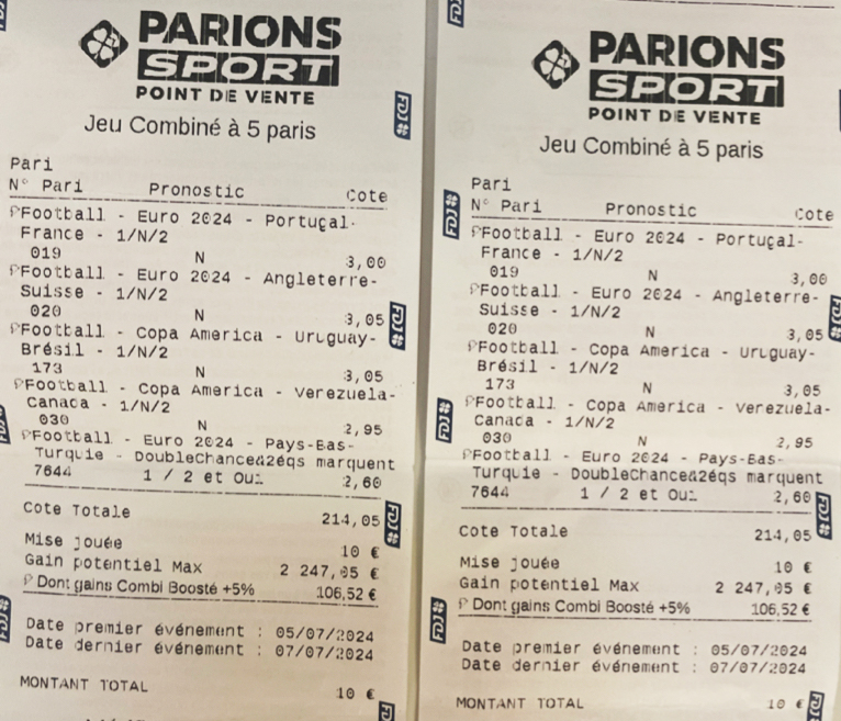Top Tickets Gagnants Les plus gros tickets PS