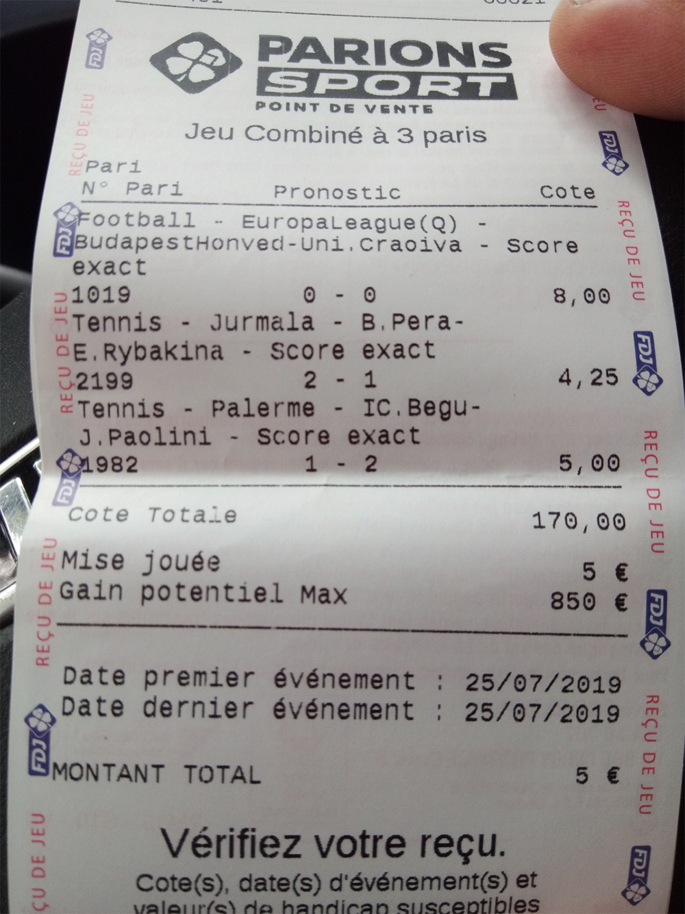 Mettre en place la table Chaudière Sudouest gagnant parions sport