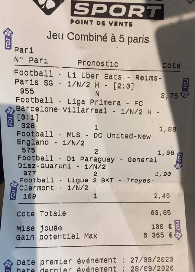 Top Tickets Gagnants