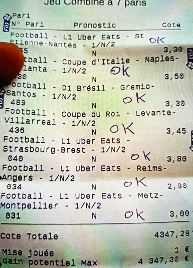 Historique du Top Ticket de mizo84