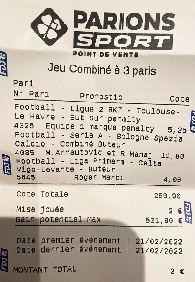 Historique du Top Ticket de mehdi brinks