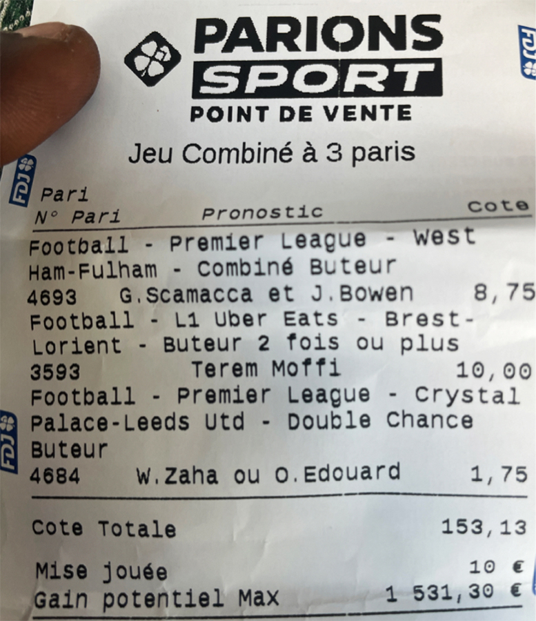 Top Tickets Gagnants
