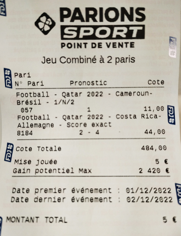 Historique du Top Ticket de boubou