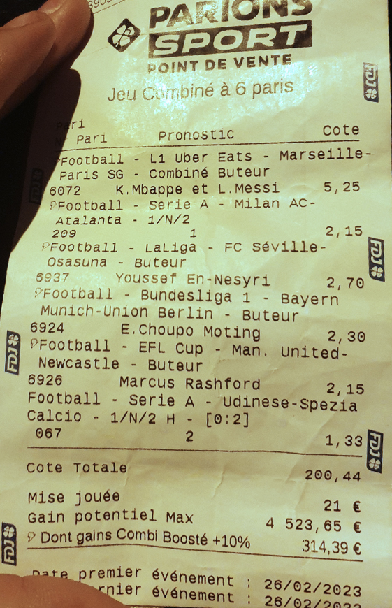 Historique du Top Ticket de tiiger