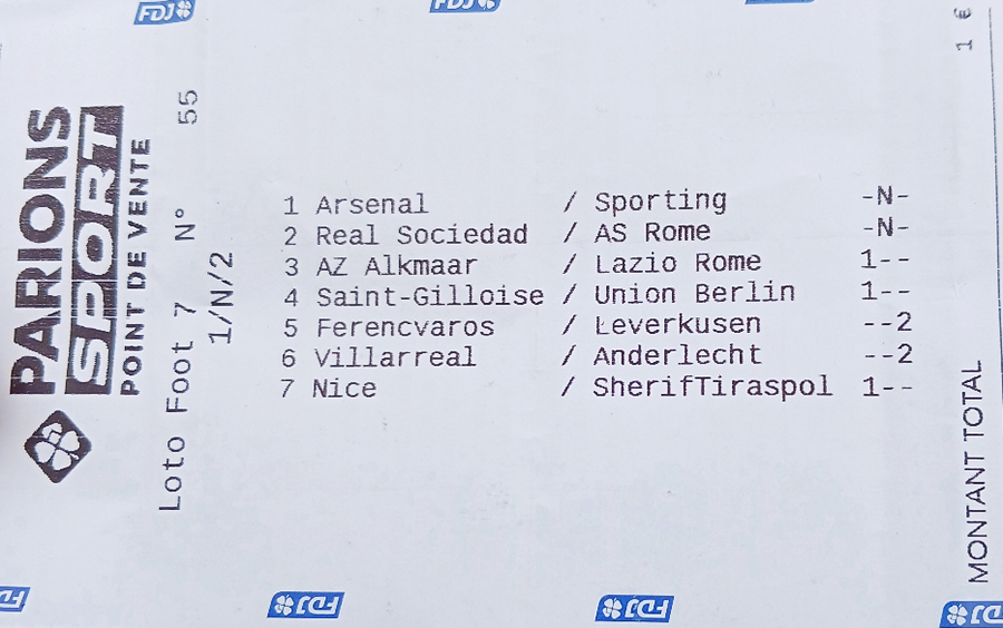 Historique du Top Ticket de seikou