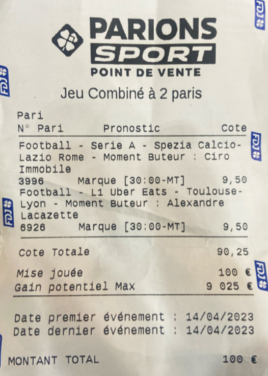 Historique du Top Ticket de letalentueuxofficial