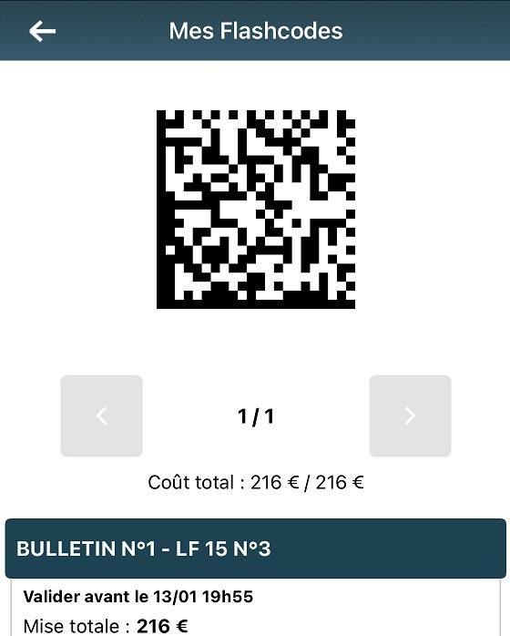 Flashcode LotoFoot