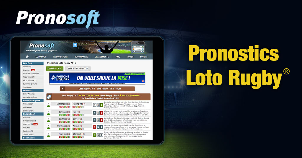 Pronostics Loto Rugby 7 n°59 03/12/2022 à 14h55 Top 14