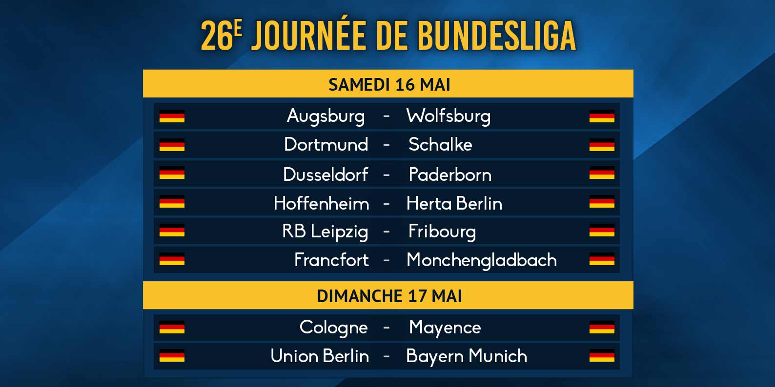 Le quatuor de tête, Bayern, Dortmund, Leipzig et Mönchengladbach, favori ?