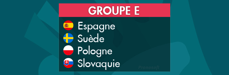 Euro 2020 - groupe E