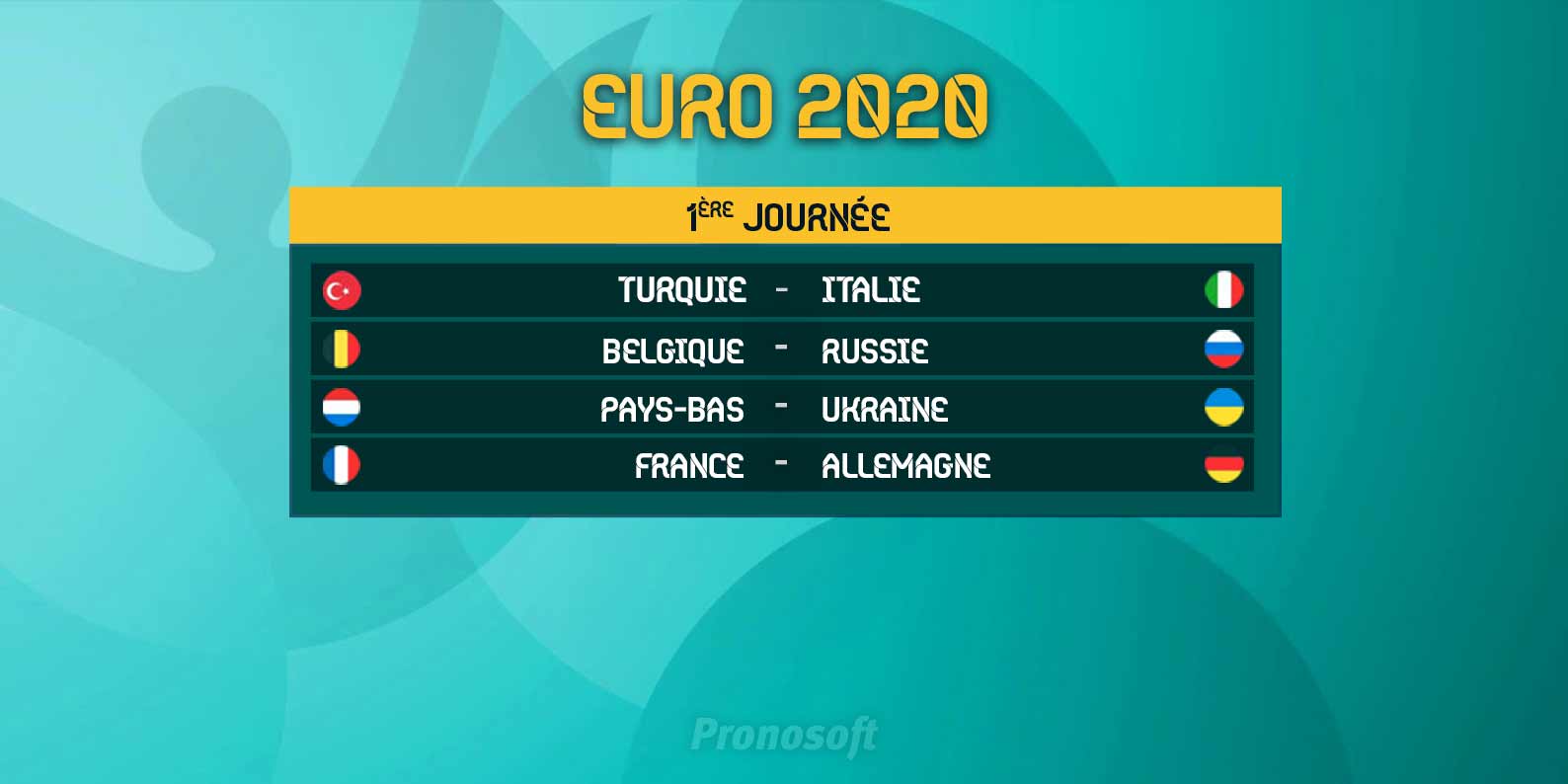 Italie, Belgique, Pays-Bas, France, qui sortira du lot pour l'entame de l'Euro ?