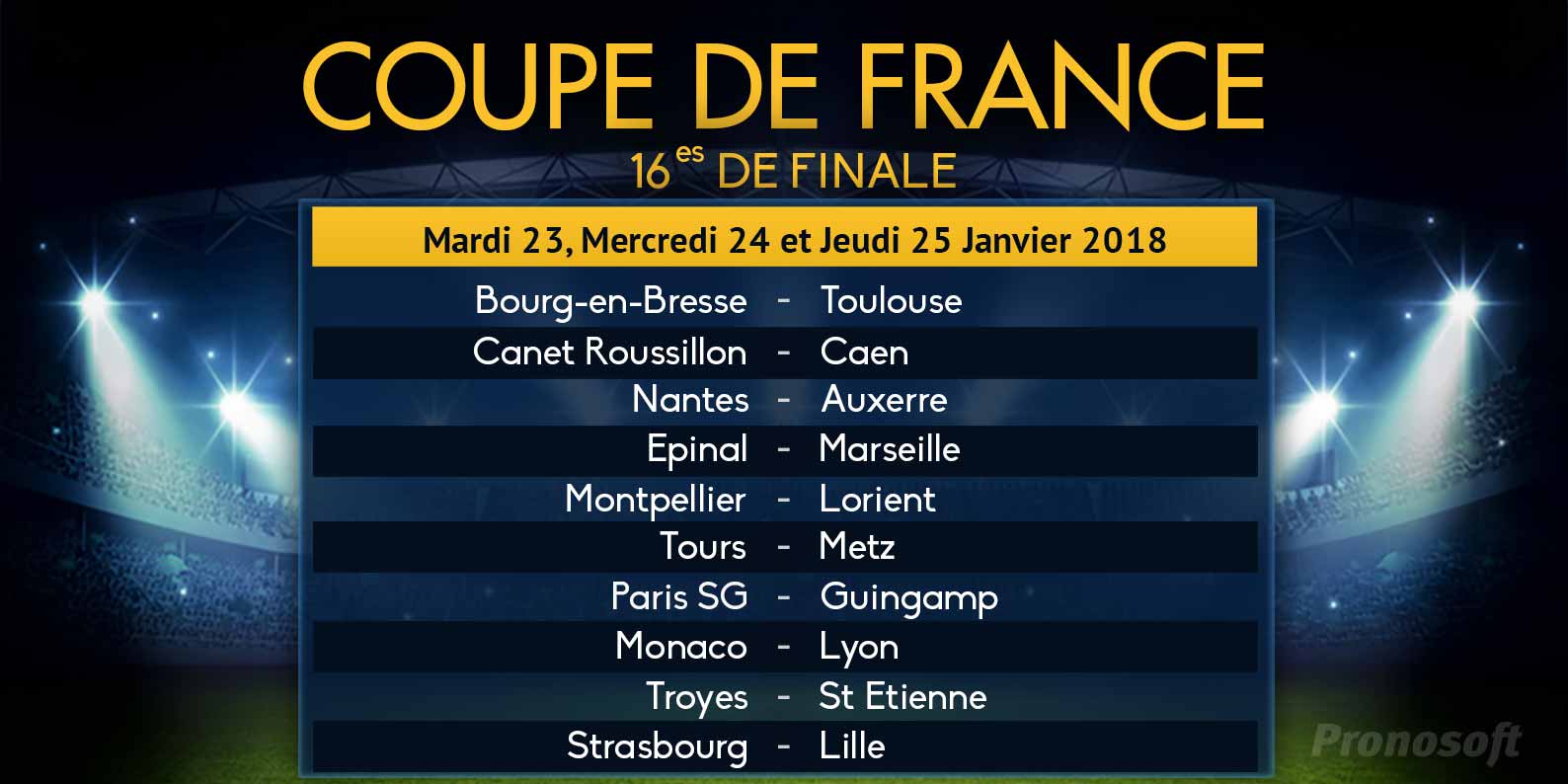 16e finale de la Coupe de France