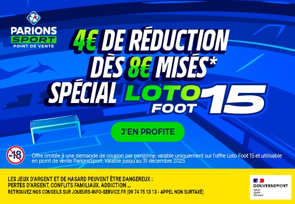 Bon de rduction pour Loto Foot 15